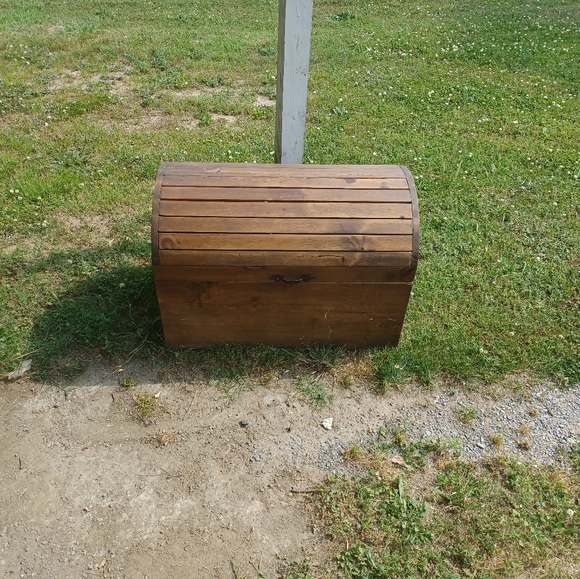 Handmade Wooden Pirate's Chestp - Picture 2 of 3